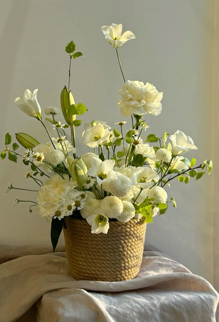 Giỏ hoa đám cưới sang trọng